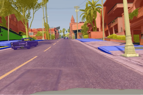 Grand Theft Auto, zelfrijdende auto, still