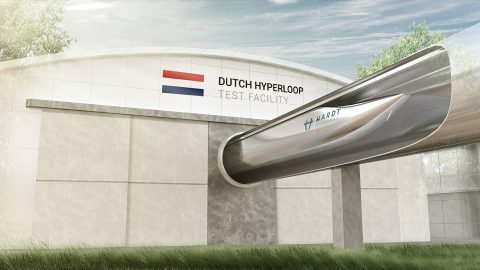 Hyperloop testfaciliteit, foto: Hardt Hyperloop