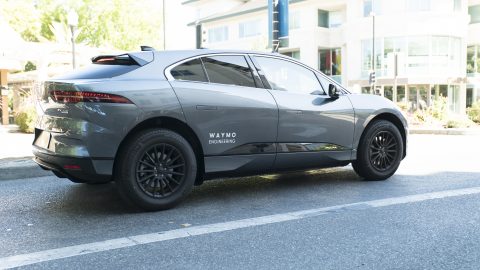 Jaguar I-Pace van Waymo op de straten van San Francisco