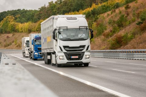 Continental en Knorr-Bremse ontwikkelen samen truck platooning-techniek. FOTO Continental