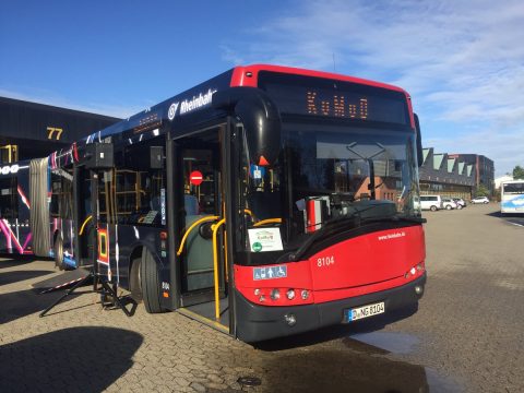 Siemens Rheinbahn-bus. Bron: Twitter